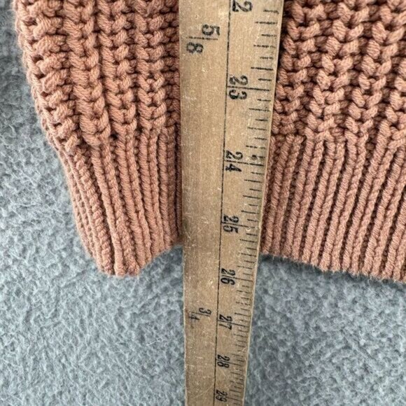 Haven Well Within Sweater Women’s Size Small Chunky Knit Cotton Cowl Neck - Picture 3 of 7